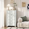 Karl Home 5-Drawer White MDF (Medium-Density Fiberboard) 28.74in. W Chest of Drawer - 2 of 4