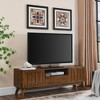 Farmhouse TV Stand for 60"/65"/70" TV Modern Entertainment Center with Drawer+Door Storage Cabinet Media Console Table for Living Room Solid Wood Leg - 2 of 4