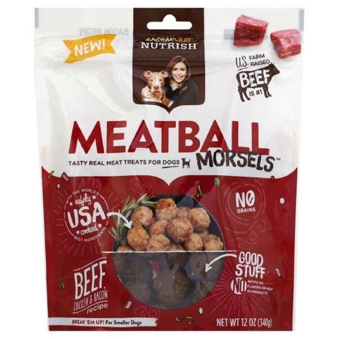 Rachael Ray Nutrish Meatball Morsels Grain Free Chewy Dog Treats Beef Chicken Bacon Recipe 12oz Target