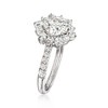 Ross-Simons 1.70 ct. t.w. Moissanite Ring in Sterling Silver - 3 of 4