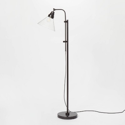 Glass Shepherd Floor Lamp Black (Includes LED Light Bulb) - Threshold™ designed with Studio McGee