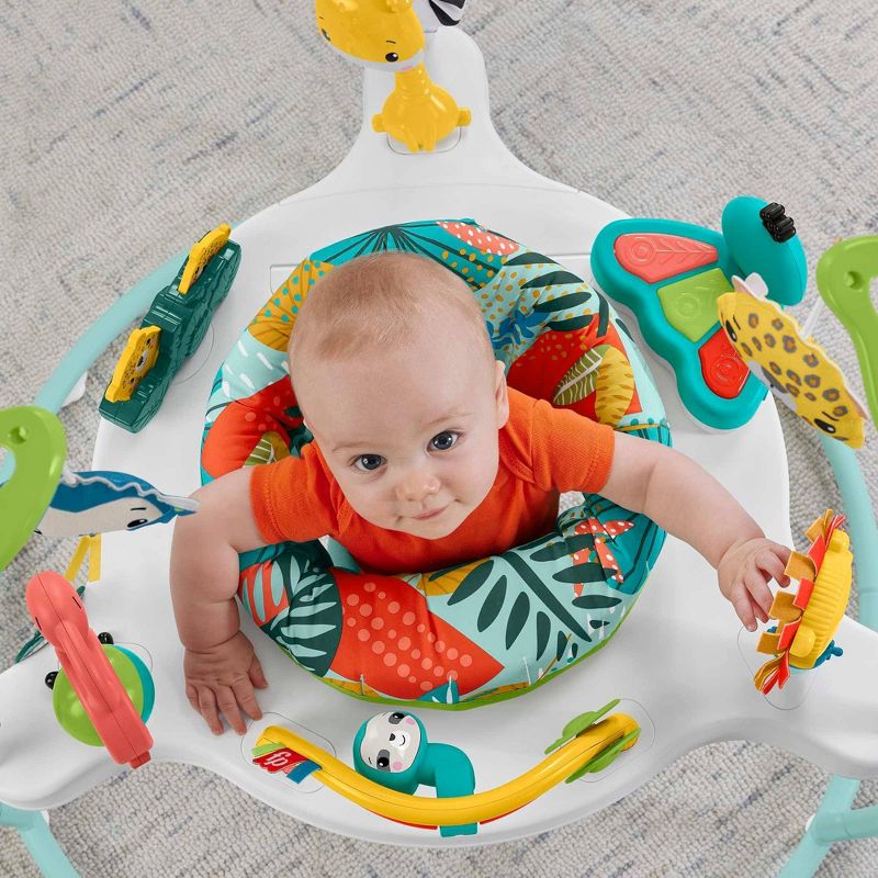 Fisher-Price Jumping Jungle Jumperoo Baby Jumper with Lights and Sound, 4 of 8