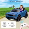 Black 12V Electric Ride On Car For Kids Dual Drive Adjustable Speed Bluetooth Led Headlights Parental Remote Control With 4 Point 5 Ah Battery Safe D - 2 of 4