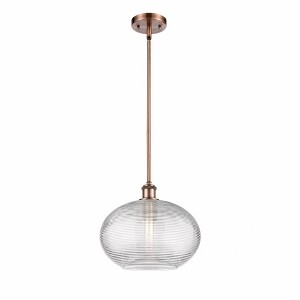 Ithaca - 1 Light Stem Hung Mini Pendant In Industrial Style-10.75 Inches Tall and 12 Inches Wide - 1 of 1