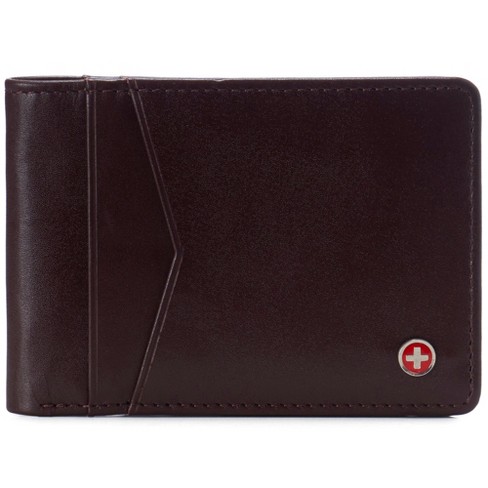 Alpine Swiss Men's RFID Bifold Leather Wallet