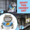 Attatoy Chonky Cat Weighted Plush; Fat Cat Stuffed Plush Animal Toy - 2 of 4