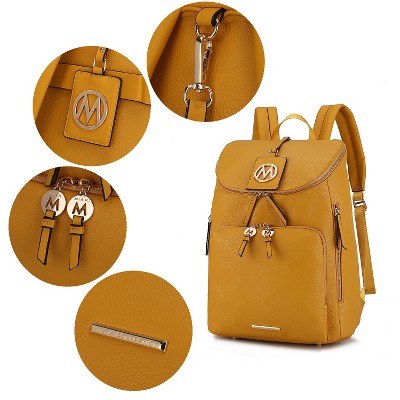 MKF Collection Angela vegan Leather Large Travel Backpack by Mia K- Olive — фото 5