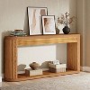 Hommoo Fluted Console Table Brown - 3 of 4