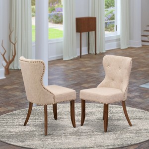 HomeStock Eclectic Elegance 2 Parson Chairs- Dining Room Chair - 1 of 4