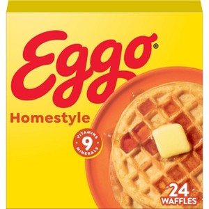 Eggo Frozen Waffles Homestyle - 29.6oz/24ct - 1 of 4