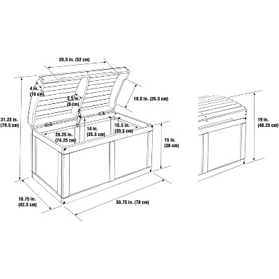 Natural Wood Barrel Top Toy Chest with Safety Hinge