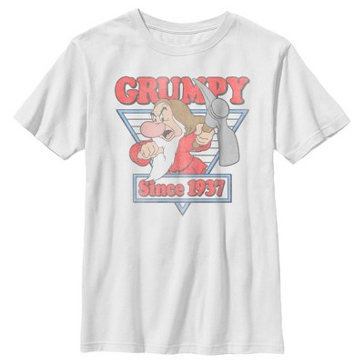 Boy's Snow White And The Seven Dwarves Grumpy Since '37 T-shirt - White ...