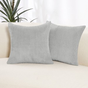 Deconovo Corduroy Throw Pillow Covers 2-Pack – Soft & Durable - 1 of 4