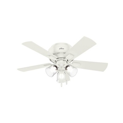42" LED Crestfield Low Profile Ceiling Fan (Includes Light Bulb) - Hunter