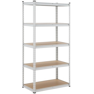 Garage Storage Shelves, 5-Tier Utility Shelves, Adjustable Storage Shelves, Industrial Shelving, Load 3860 Lbs