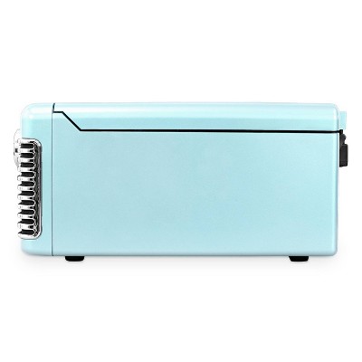 Teal Retro Bluetooth Record Player with AM/FM Radio