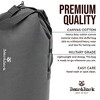 Bear & Bark Top Load Duffle Bag - Grey 56x32" - 235L - Extra Large Canvas Military and Army Cargo Style Carryall Duffel for Men and Woman - 4 of 4