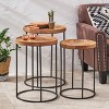 Vynxaria Outdoor  Table All Weather small Coffee Table for Garden Yard Patio Deck Balcony Shed Front Porch - 3 of 4