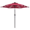 Sonkuki 7.5 ft Outdoor LED Solar Lighted Patio Market Umbrella w/ Push Button Tilt - 2 of 4