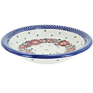 Blue Rose Polish Pottery T04 Galia Soup Plate - 1 of 1