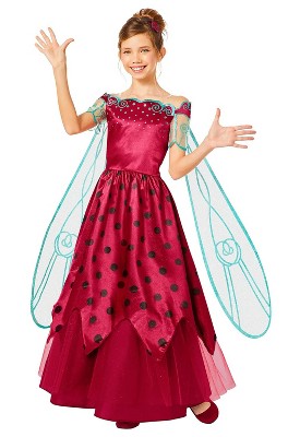 Ladybug CHILD Girls Costume Jumpsuit Gloves Wig, Wings NEW