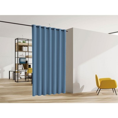 Legacy Decor Blackout Room Divider Panel Privacy Partition Heavyweight Premium Fabric Thermal Insulated Grommet Top