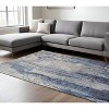 HomeRoots 8' X 10' Ivory and Blue Abstract Power Loom Distressed Non Skid Area Rug - 2 of 3