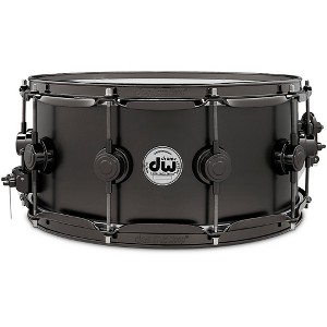 DW Collector's Series Satin Black Over Brass Snare Drum With Black Nickel Hardware 14 x 6.5 in. - 1 of 4