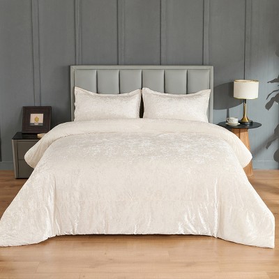 Juliette Luxe Comforter Set Velvet Lush with Soft Brushed Microfiber Reverse, Fluffy Comforter Bed Set, Matching Sham