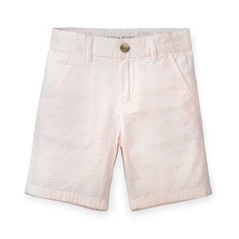 Hope Henry Boys Seersucker Short Classic Pink Seersucker 4 Target
