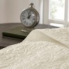 Sapphtopaz Bedding Comforter Set Classic Solid Color with Patterned Quilting Quilt Set - 2 of 4