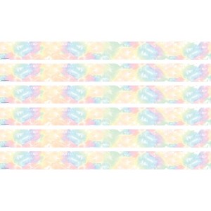 Teacher Created Resources® Pastel Pop Tie-Dye Straight Border Trim, 35 Feet Per Pack, 6 Packs - 1 of 4