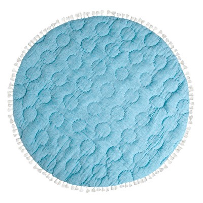 Caspian Blue Whale Print Quilted Baby Playmat