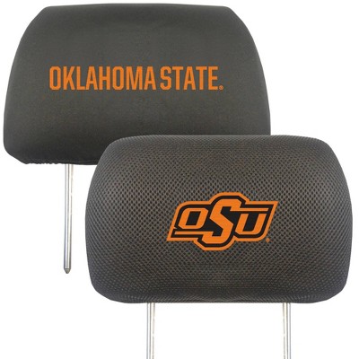 NCAA Oklahoma State Cowboys University Embroidered Head Rest Cover Set - 2pc