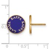 Black Bow Jewelry 14k Yellow Gold Plated Sterling Silver Kappa Kappa Gamma Greek Life Stud Earring - image 2 of 3