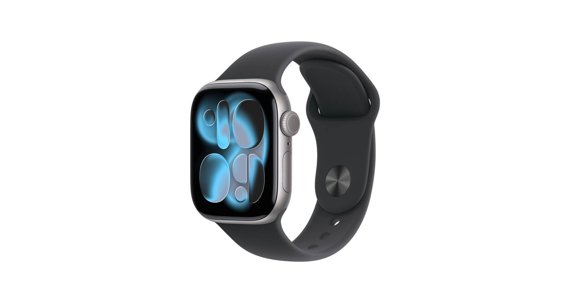 Apple Watch Series 11 GPS 42mm Space Gray Aluminum Case with Black Sport Band - S/M