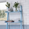 5-Tier Leaning Ladder Book Shelf, Wall Mounted Storage Rack With Open Shelves, Modern Display Rack - 4 of 4