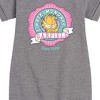 - Garfield - I Hate Mondays Badge Graphic Short Sleeve Fleece Dress - 2 of 4