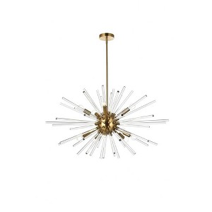 Elegant Lighting Sienna 10 - Light Pendant in  Gold - 1 of 4