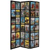 6" Double Sided Rider Waite Tarot Canvas Room Divider - Oriental Furniture - image 2 of 3