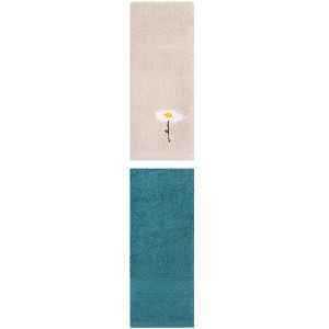 REGALWOVEN Cotton Soft Absorbent Decorative Hand Towel Set for Bathroom 13" x 30" 2 Pcs - 1 of 4