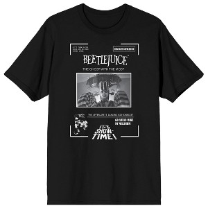 Beetlejuice Ghost Transformations Men's Black T-shirt - 1 of 1