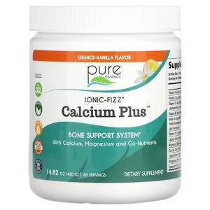 Pure Essence Ionic-Fizz, Calcium Plus, Orange-Vanilla , 14.82 oz (420 g) - 1 of 2