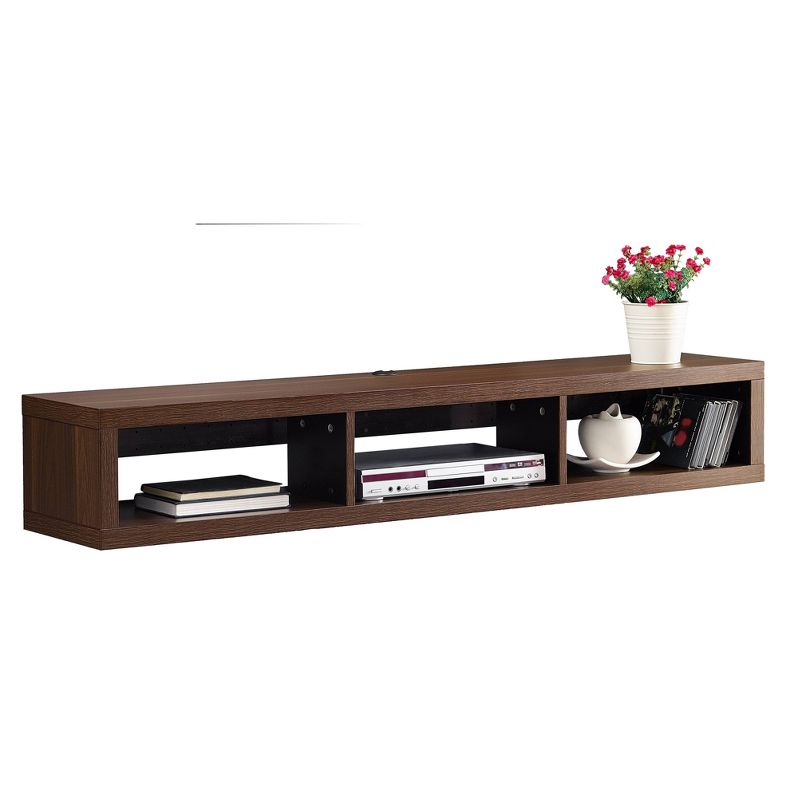 Shallow Wall Mounted A/V Console TV Stand for TVs up to 60" - Martin Furniture, 1 of 6