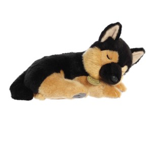 Aurora Medium Sleepy German Shepherd Pup Miyoni Tots Adorable Stuffed Animal Brown 10" - 1 of 4