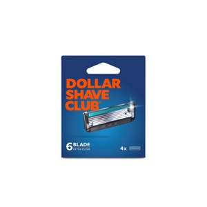 Dollar Shave Club 6-Blade Razor Refill - Compatible with 4 and 6 Blade Handles - 4ct - Trial Size - 1 of 4