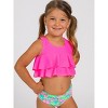 RuffleButts Girls Flounce Bikini - 3 of 4