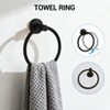 6 Piece Bathroom Set: Towel Bar, Ring, Toilet Paper Holder, Robe Hook, Cup & Soap Dish in Stainless Steel. - 4 of 4