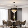 Whizmax Modern New Crystal Chandelier, Black and Gold Glass Lamp, Suitable for Bedroom, Living Room, Study Room - image 3 of 4