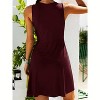 Imily Bela Elegant V Neck Knot Front A Line Tank Dress Summer Casual Comfort - 4 of 4